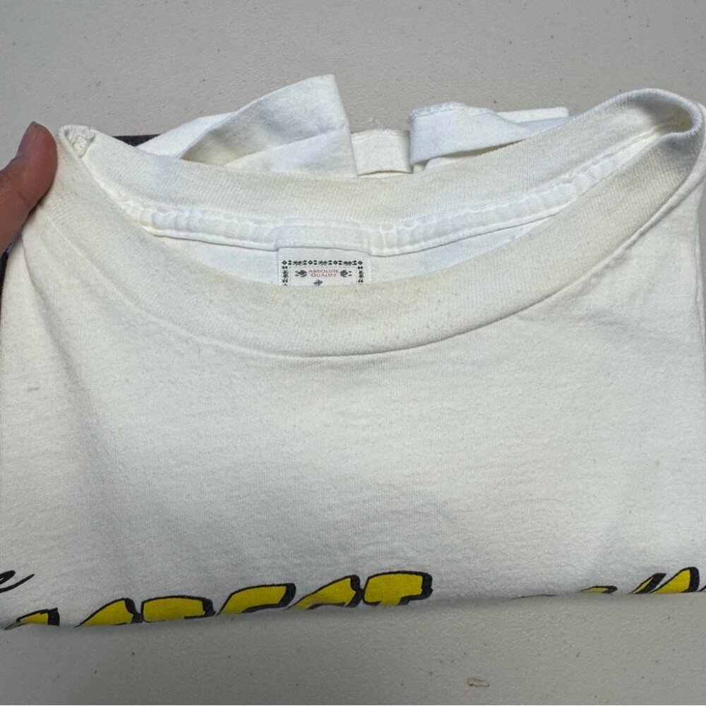 Vintage Ford Mustang Graphic T Shirt Cream Men’s XL Cars USA Made - Picture 15 of 16
